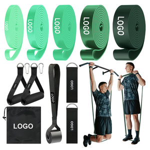 Kit de Bandas de Resistencia con Asas y Correas para Tobillos para Entrenamiento Físico, Bolsa de Transporte Portátil Incluida, 5 Niveles de Resistencia - Product Image 1