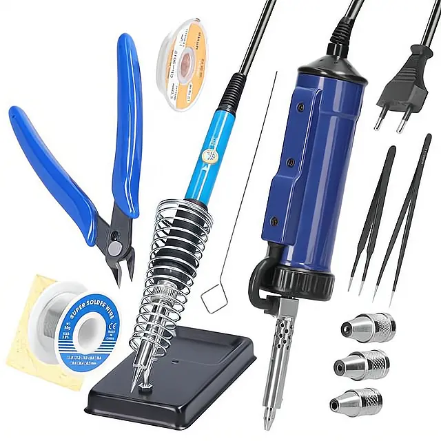 Powerful Electric Desoldering Pump Suction Tin Vacuum Removal Tool Removal Hand Welding Tools Solder Iron Desolder Gun