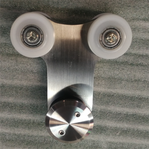 Raccord de <span class=keywords><strong>porte</strong></span> en verre en acier inoxydable <span class=keywords><strong>porte</strong></span> <span class=keywords><strong>coulissante</strong></span> rouleau de roue suspendu - Product Image 4