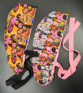 Cappelli da Infermiera con Coda di Cavallo, Fodera in Raso, Logo Personalizzato, Chiusura con Laccetti e Bottoni per Uso Ospedaliero - Product Image 2