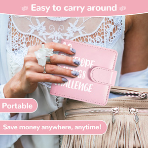 30 ngày thử thách máy tính xách tay rời Kích thước nhỏ 100 Phong bì da Bìa xoắn ốc phong cách tiết kiệm tiền mặt 30 ngày để tiết kiệm tiền - Product Image 6