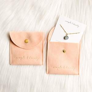 High Quality Custom Made Embossed Logo Envelope Gift Suede Pouch <b>Drawstring</b> Velvet <b>Bags</b> Jewelry Packaging Pouch <b>Bag</b> Recyclable - Product Image 5