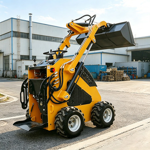 Mini Compact <b>Wheel</b> Front Skid Steer <b>Small</b> Track High Efficiency Construction Farm Garden Use Engine - Product Image 3