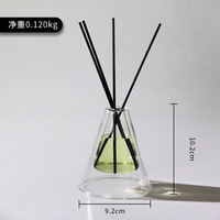 Bouteille vide de diffuseur de roseaux en verre de décoration de maison 100ml 200ml bouteille de verre aromatique