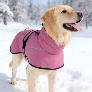 Jaket Anjing Musim Dingin Anti Air Reflektif Modis, Mantel Fleece Bernapas & Dapat Disesuaikan untuk Anjing - Product Image 5