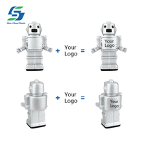 Großhandel benutzer definierte Roboter Stress Ball PU Schaum Tech Spielzeug gedruckt Logo Robotik Thema Werbe geschenk Angst Linderung Zappeln Spielzeug