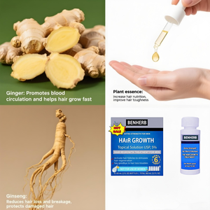 Olio per Capelli <span class=keywords><strong>di</strong></span> Alta Qualità con Erbe per Prevenzione Caduta Capelli, Cura Profonda Nutriente, Salute del Cuoio Capelluto, Ingredienti Attivi Multipli, Olio per Capelli Densi da Uomo - Product Image 4