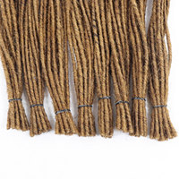 Estensioni dei Dreadlocks dei capelli umani al 100% per uomo/donna/bambini 0.2cm di larghezza estensioni permanenti del Dread Loc fatte a mano complete capelli umani