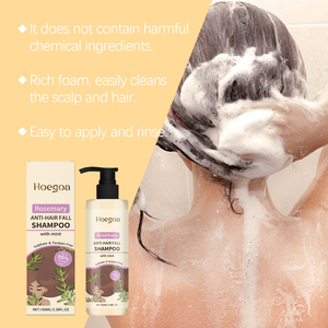 Shampoo anti-chute de cheveux à la menthe et au romarin, sans sulfate ni parabène, nettoie, nourrit les cheveux en douceur et les rend lisses, brillants et plus forts - Product Image 3