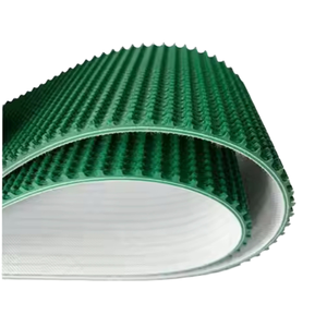 Diamond Wave Grass Verstelbare snelheid Nieuwe antislip kleine PVC transportband Schokbestendig voor de verpakkingsindustrie - Product Image 1