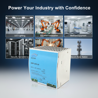 Alimentation électrique sur rail DIN 240W avec PFC actif, faible ondulation 80mV, 24V 10A, SMPS industriel pour contrôle PLC et servo