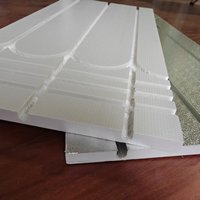 Système de chauffage par le sol à sec, panneaux de chauffage au sol de haute qualité, XPS avec plaque en aluminium, panneaux d'isolation intérieurs, panneaux XPS