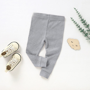 <span class=keywords><strong>Pantalones</strong></span> de Algodón Orgánico al por Mayor <span class=keywords><strong>para</strong></span> <span class=keywords><strong>Bebés</strong></span>, Niñas y Niños, Lisos, Acanalados, Tipo Jogger - Product Image 5