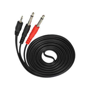 Conector estéreo personalizado TRS de 1,5 m y 3,5mm a doble <span class=keywords><strong>Cable</strong></span> de Audio divisor Mono Y de 6,35mm <span class=keywords><strong>para</strong></span> amplificador de <span class=keywords><strong>guitarra</strong></span> eléctrica, teléfono, portátil, MP3 - Product Image 6