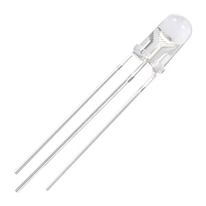 Parlak LED lamba şeffaf Lens ortak anot 3pins 3mm 5mm kırmızı yeşil Bi renk gösterge ışıkları için LED diyot - Product Image 3