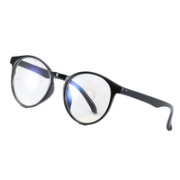 Vente en gros de montures de lunettes optiques unisexes rétro en matériau PC, lunettes de créateur tendance, verres anti-lumière bleue, gris et blanc