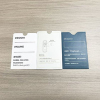 Porta Tarjetas de Hotel de Papel con Diseño Personalizado de 2.4x3.5, Fundas para Tarjetas de Habitación, Sobres para Tarjetas