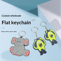 Porte-clés de Noël personnalisé en PVC avec lettres mignonnes – Accessoire promotionnel