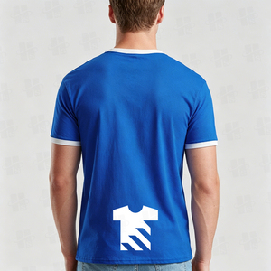 เสื้อยืดคอกลมแบบริงเกอร์สองสี ตัดเย็บตามสั่ง ขายส่ง ผ้าฝ้ายริงสปัน 100% ทรงปกติ สำหรับผู้ชายและผู้หญิง - Product Image 4