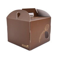 Emballages pliables écologiques en matériaux recyclés pour gâteaux, personnalisables avec logo en feuille d'or, pour chocolats et pâtisseries de qualité alimentaire, vente en gros
