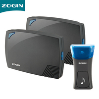 Timbre impermeable Ip44 de largo tiempo de trabajo, 200m, rango de hogares, hoteles, tiendas, batería, Control remoto, timbre de puerta inalámbrico