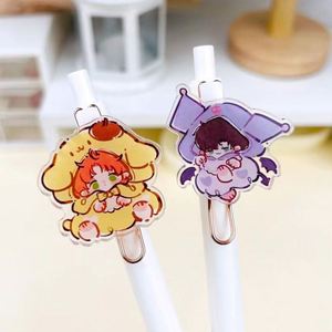 Custom Durable <b>Acrylic</b> Cartoon Characters 0.7mm Gel Ballpoint <b>Pen</b> with Silk Screen Printing for Business Promotion - Product Image 5