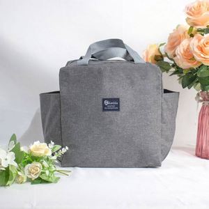 Sac à déjeuner léger en néoprène 300D avec double poche, isolation imperméable, fermeture éclair, motif floral, sac fourre-tout, article transfrontalier très populaire - Product Image 2