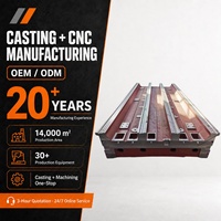 Base de machine-outil en fonte |   HT250 Moulage au sable + Usinage CNC |   Pièce moulée pour banc de tour/fraiseuse |   Personnalisation OEM