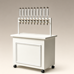 Carrello Mobile HLX <span class=keywords><strong>per</strong></span> Ricarica Profumi, Ripiano Pieghevole, Costruzione in Acciaio al Carbonio Ecologico, Ruote Bloccabili <span class=keywords><strong>per</strong></span> Centri Commerciali e <span class=keywords><strong>Negozi</strong></span> al Dettaglio - Product Image 1