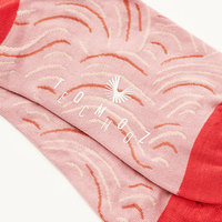 Chaussettes habillées pour femmes élégantes de haute qualité pour bureau Chaussettes de créateur de motifs de feux d'artifice Chaussettes avec logo personnalisé