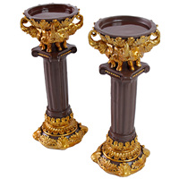 Pilier romain transfrontalier colonnes grecques Statues grecques classiques Sculpture mariage maison jardin résine décoration de jardin