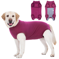 Combinaison de récupération réglable pour chien – Protection post-chirurgicale solide, gilet chirurgical, vêtement d'intérieur, sweat à capuche pour chien