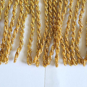 Custom Bullion Wire <b>Tassel</b> Fringes for Garment & Decorative Use with All Design and Color Options Lightweight High Quality - Product Image 3