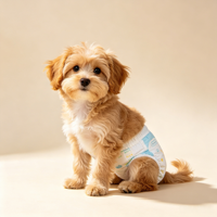 Couches pour animaux de compagnie personnalisées en gros, culottes de soin portables pour animaux, couches pour chiens respirantes, sèches et hypoallergéniques