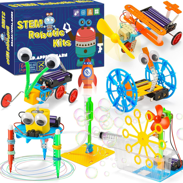 DWI DIY Robotic Science Kits Educational Engineering Crafts Projects Activities Stem Learning DIY Toys Birthday Gifts for Kids
