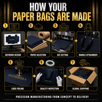 Sac de courses pliable de luxe personnalisé avec poignée en ruban et sacs en papier pour cadeaux promotionnels écologiques en supermarché