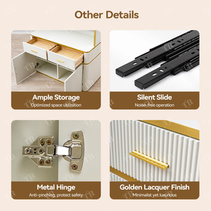 Turri Boutique Display Beauty Salon Rack Góndola Estantería Suministros Accesorio de piso Gabinete Estante de exhibición de madera - Product Image 4