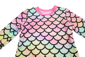 Set di Abbigliamento Personalizzato per Bambine, Maniche Lunghe, Outfit Casual con Stampa <span class=keywords><strong>Sirena</strong></span>, Stile Carino, 3-14 Anni, Abbigliamento Quotidiano Autunno/Primavera 4T Nuovo - Product Image 3