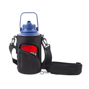 Water Bottle Carrier Bag Compatible with Stanley 40oz Tumbler with Handle, Water Bottle Holder with Adjustable Shoulder strap
