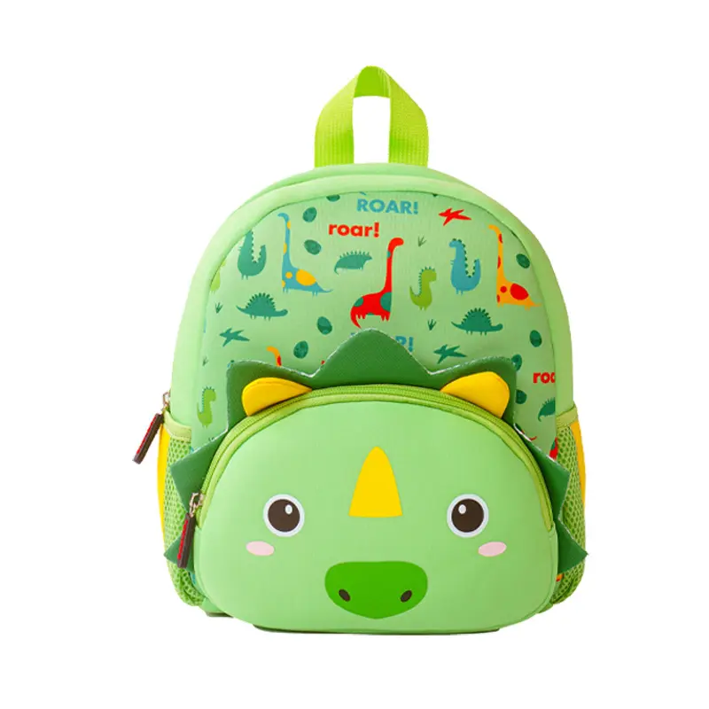 2023 Eco-friendly Material Neoprene Animals Printing Cute Kids Backpack School Bag Children's School Backpack Lunch For Girls