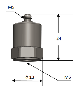 การทดสอบการสั่นสะเทือน/แรงกระแทกทั่วไป เซ็นเซอร์วัดการสั่นสะเทือนแบบเพียโซอิเล็กทริก PE รุ่น A11D30 - Product Image 5
