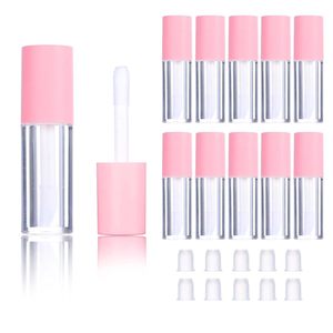 Tubes de brillant à lèvres rose dégradé longue durée en gros, capacité 4ML 6ML, emballage vide en plastique avec sérigraphie pour rouge à lèvres - Product Image 1