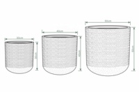 Mode oriental maison jardin décor planteur extérieur léger ciment pot béton pot de fleur fibre argile planteur pot