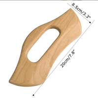 Appareil de thérapie des tissus mous de planche de grattage de hêtre en forme de lingot éliminant la Cellulite, outil multifonctionnel de Guasha de corps en bois