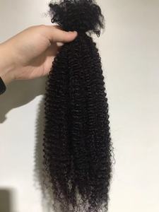 Cheveux Naturel con người bện tóc afro kinky số lượng lớn phần mở rộng tóc người cho bện xoắn locs với xoăn kết thúc - Product Image 2