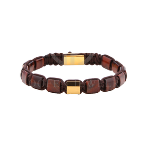 Pulsera Unisex de Cuerda Trenzada Ajustable con Cuentas de Cristal, Piedras Curativas Naturales y Gemas, Joyería de Metafísica y Espiritualidad de Moda - Product Image 1