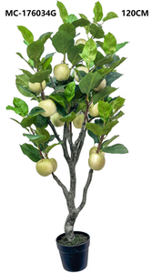 Longstar 61cm Künstlicher Birnbaum im Topf Künstliche Frucht-Bonsai-Pflanze für Heim-Tischdekoration für Garten Außen- und Innenbereich - Product Image 2