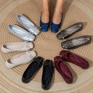 <b>Summer</b> Embroidered Casual Pointed Toe Slip-on <b>Flats</b> PU Upper Lightweight Design Comfortable Insole Fashion Trend High Ballet - Product Image 6