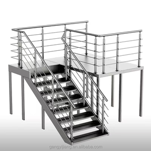 Modern tasarım SUS304 paslanmaz çelik balkon korkuluğu, merdiven küpeşte, boru balkon güverte, açık havuz korkuluk - Product Image 1