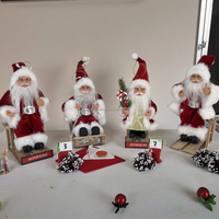 Meilleure vente Mini 13-18cm marionnette du père Noël populaire Noël Mari jouet cadeau décoration